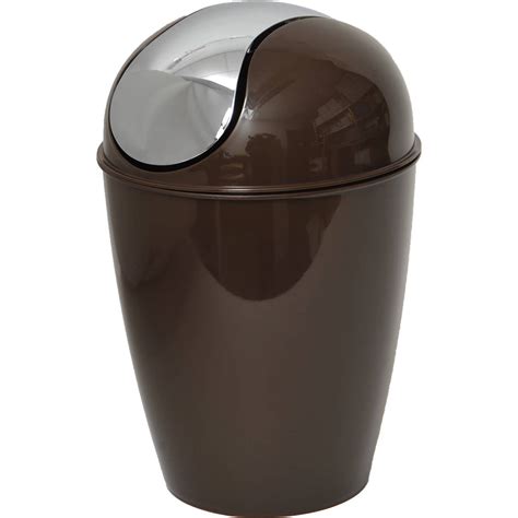 brown trash can bathroom|brown trash cans with lid.